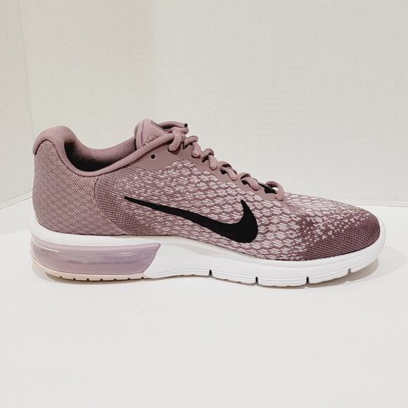Nike Air Max Sequent 2 Running Shoes Women's Size 10.5 Taupe Grey Port Wine Plum - Picture 7 of 12